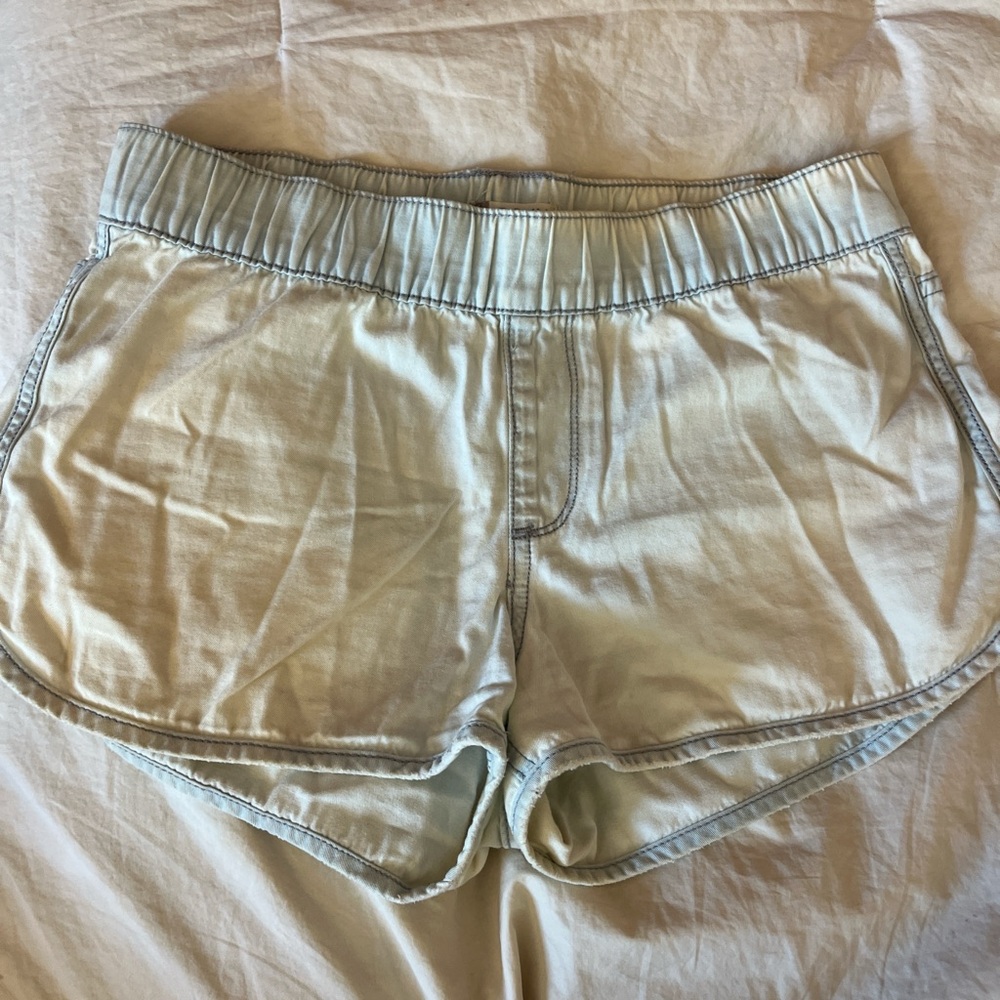 Roxy Light Blue Elastic Waist Shorts